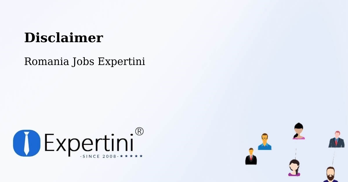 Disclaimer – Daneș - Romania Jobs Expertini